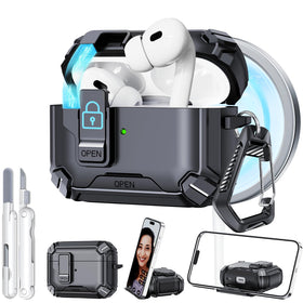 Ekoonpft AirPods Pro case front view shows sleek protection for daily carry