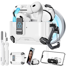 Ekoonpft AirPods Pro 2 case with built in stand for hands free viewing