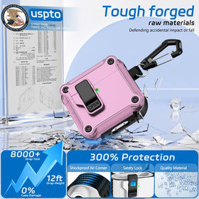 Ekoonpft AirPods 4 case includes built-in cleaner for maintenance.