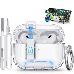 Ekoonpft clear white case front view showing slim profile and protection