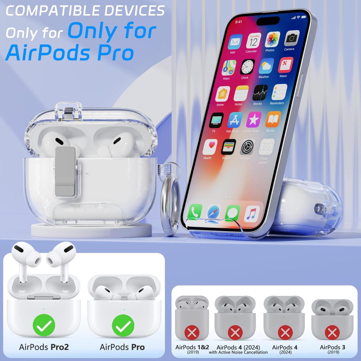 Ekoonpft flip-out phone stand supporting a smartphone for hands-free use