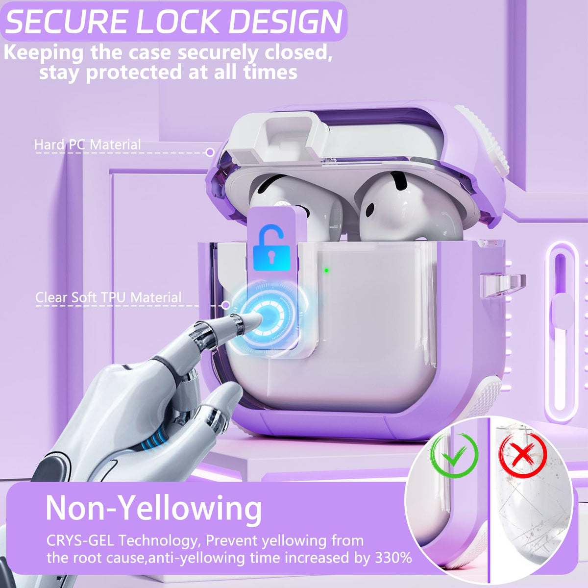 Ekoonpft side profile displaying quad-corner cushioning for drop protection