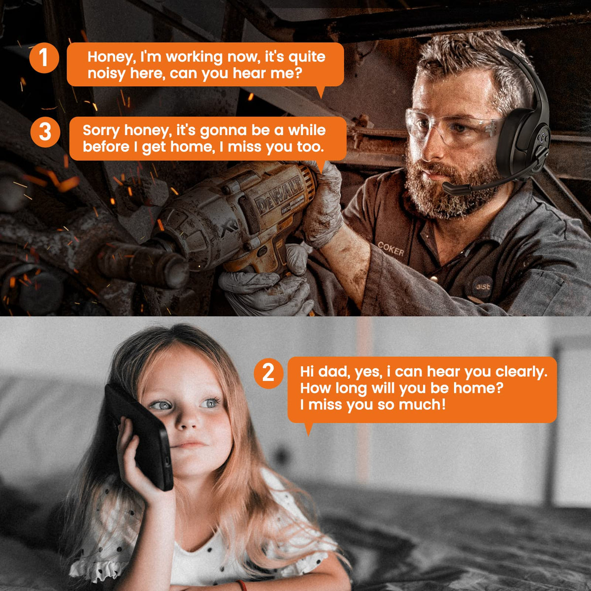 EKSA mute button lets you silence calls instantly.