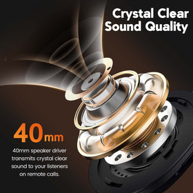 EKSA ultra-large soft earmuffs provide all-day comfort.