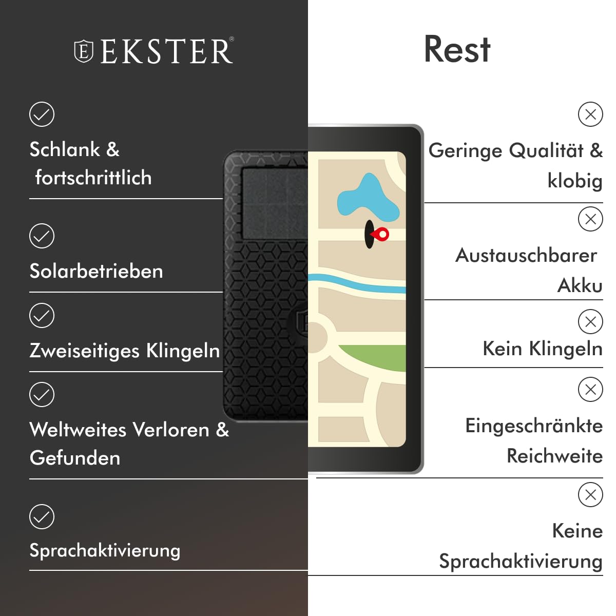 Ekster in-use with phone ringing to quickly recover items benefit