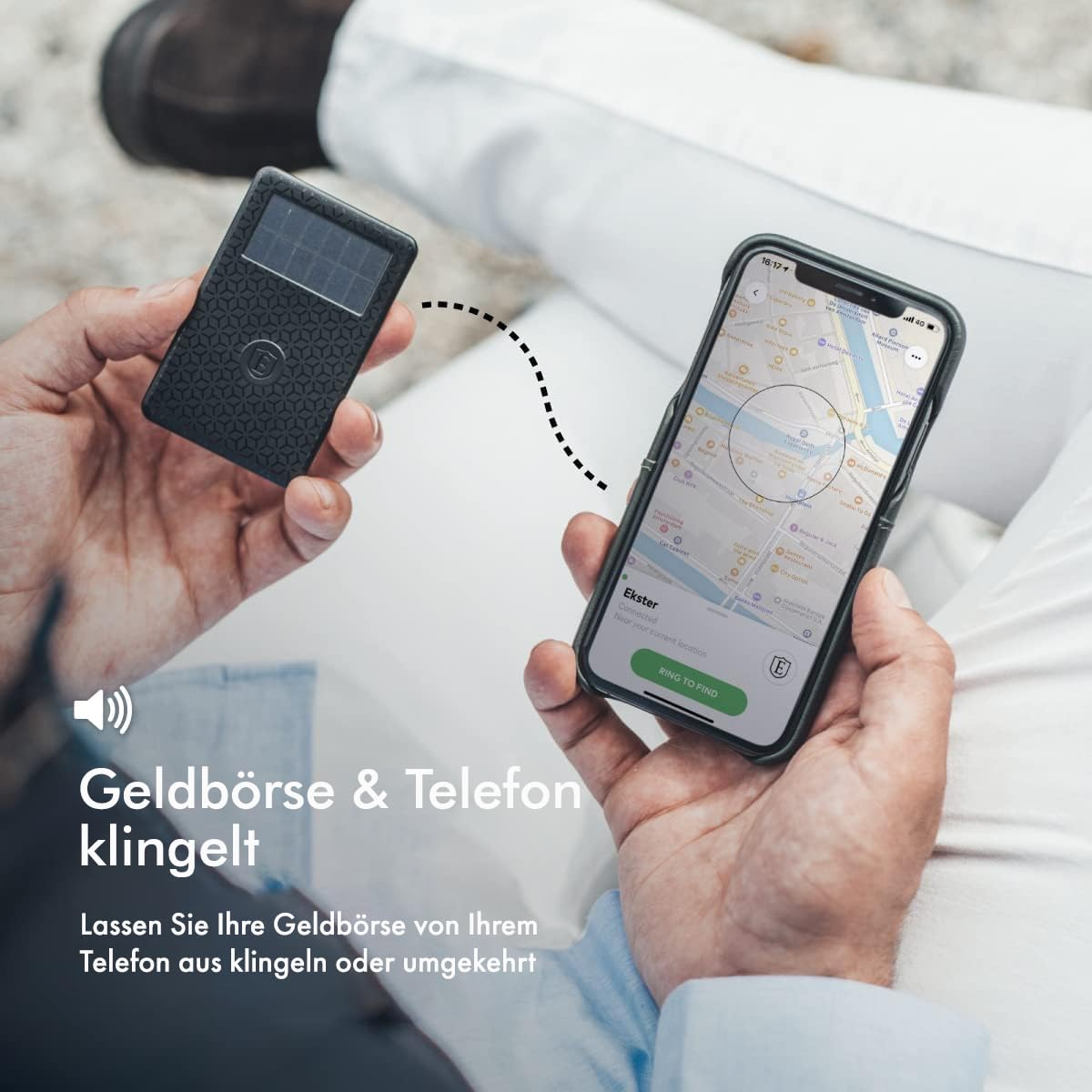 Ekster used as selfie remote capturing group photo convenience benefit