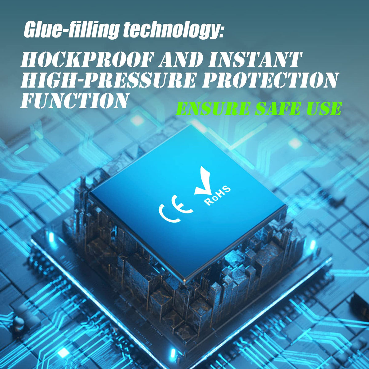 EKYLIN built-in protections guard against voltage and heat