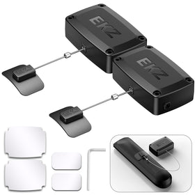 EKZ 10ft auto-locking cable lock securing a remote with extended reach.