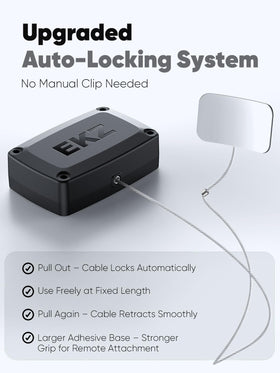 EKZ adhesive base installation supports devices on curved surfaces.