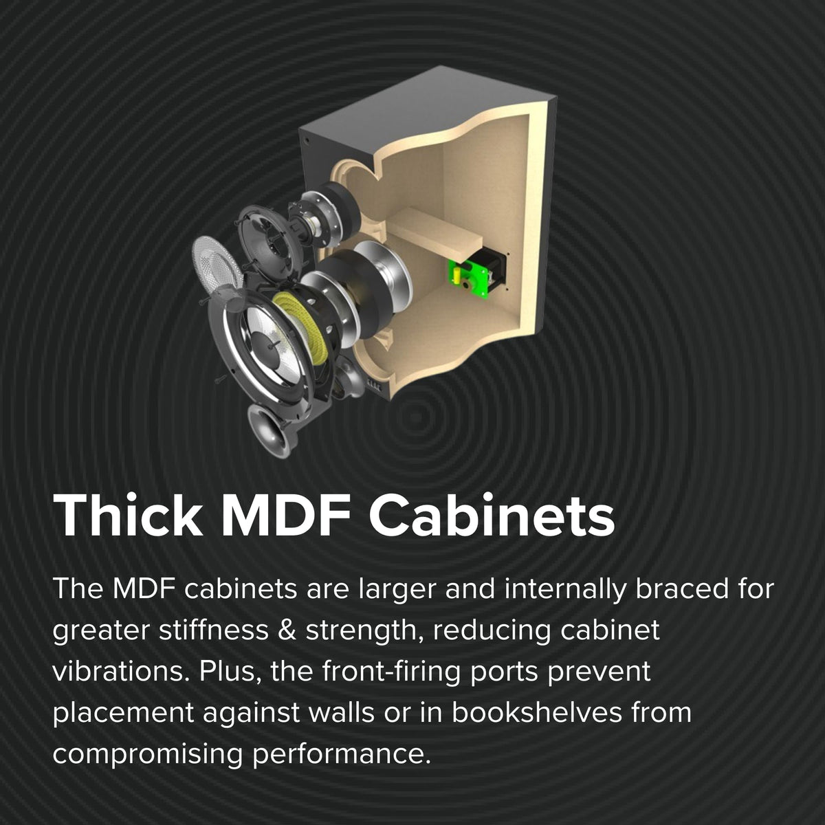 ELAC Debut 2.0 C6.2 front-firing ports enable flexible placement