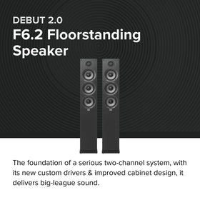 ELAC Debut 2.0 F6.2 side view demonstrates compact depth for versatile placement