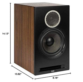 ELAC Debut Reference B6.2 dual-vent port focus signaling smoother bass response.