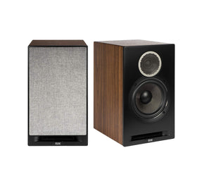 ELAC Debut Reference B6.2 front view with black baffle showing clean lines and modern finish.