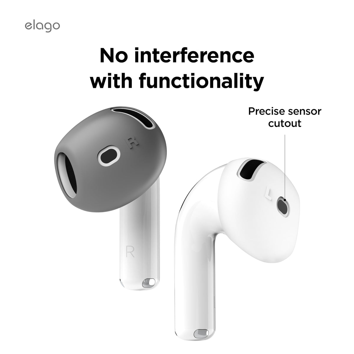 elago ear tips protect AirPods 4 from scratches and dirt