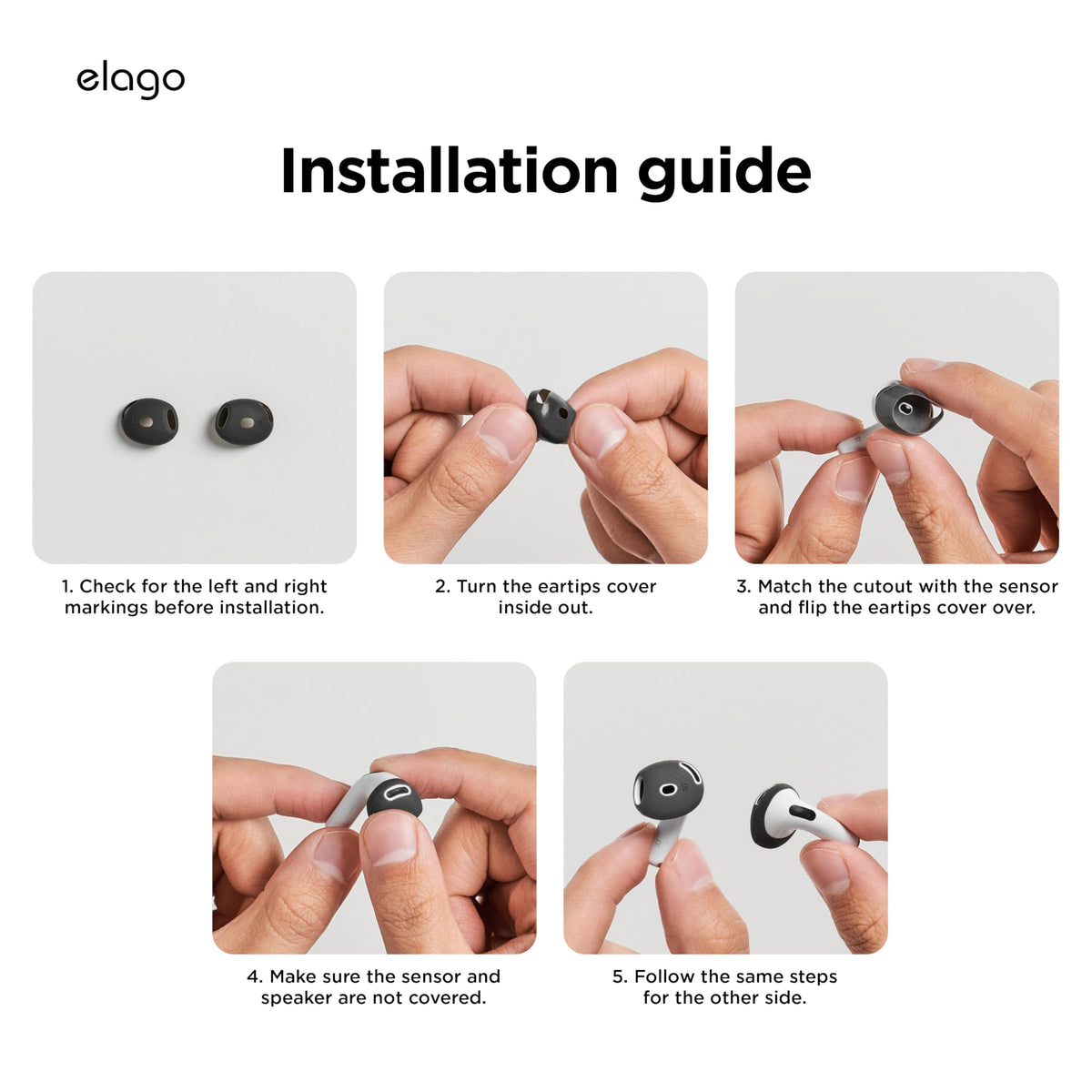 elago installation guide included to help quick fitting