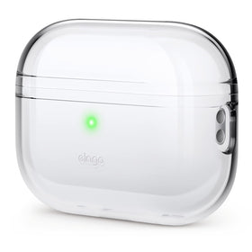 elago AirPods Pro 2 clear case front view showing precise fit and protection