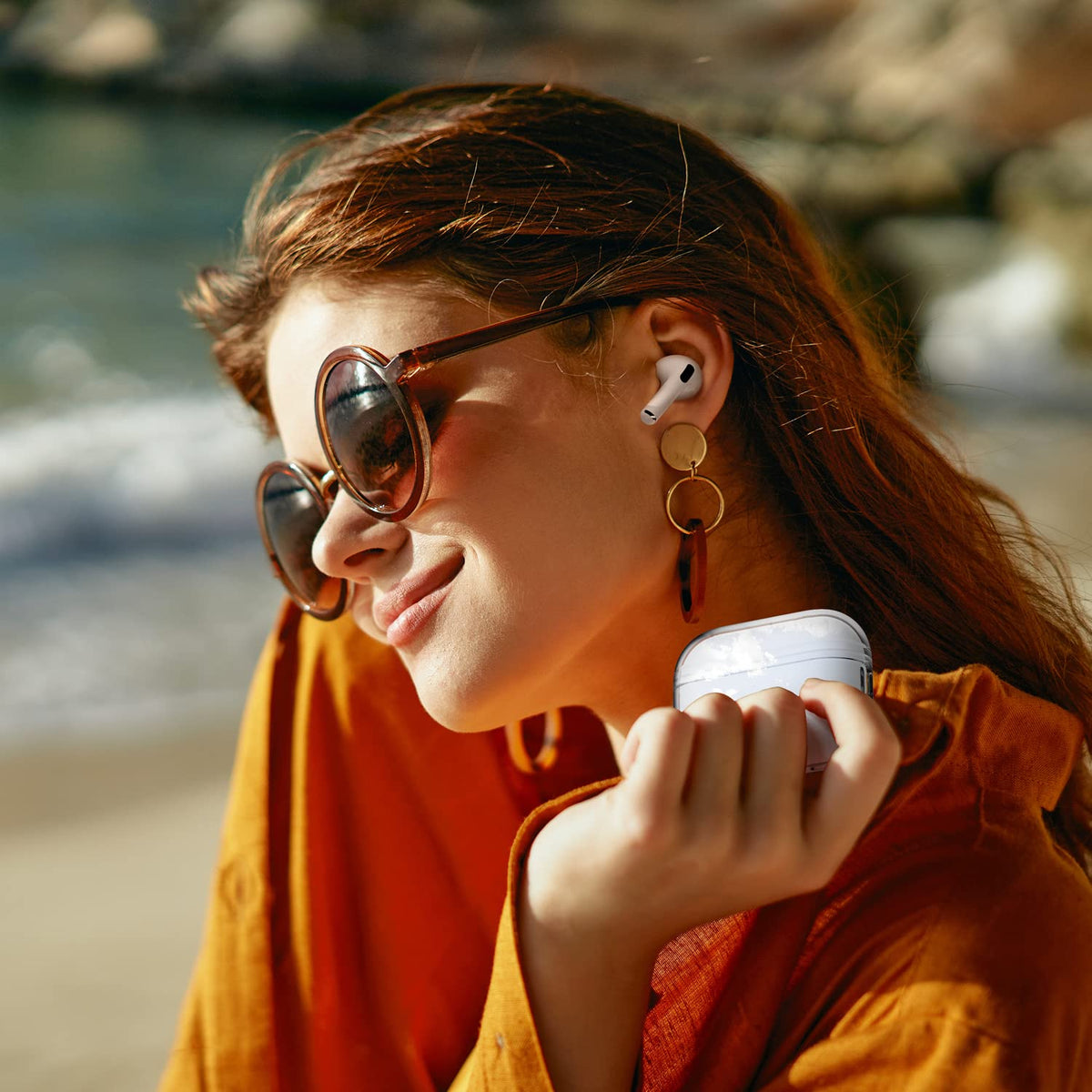 elago AirPods Pro 2 clear case with sticker customization option