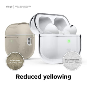 elago AirPods Pro 2 clear case made with TPU for durability