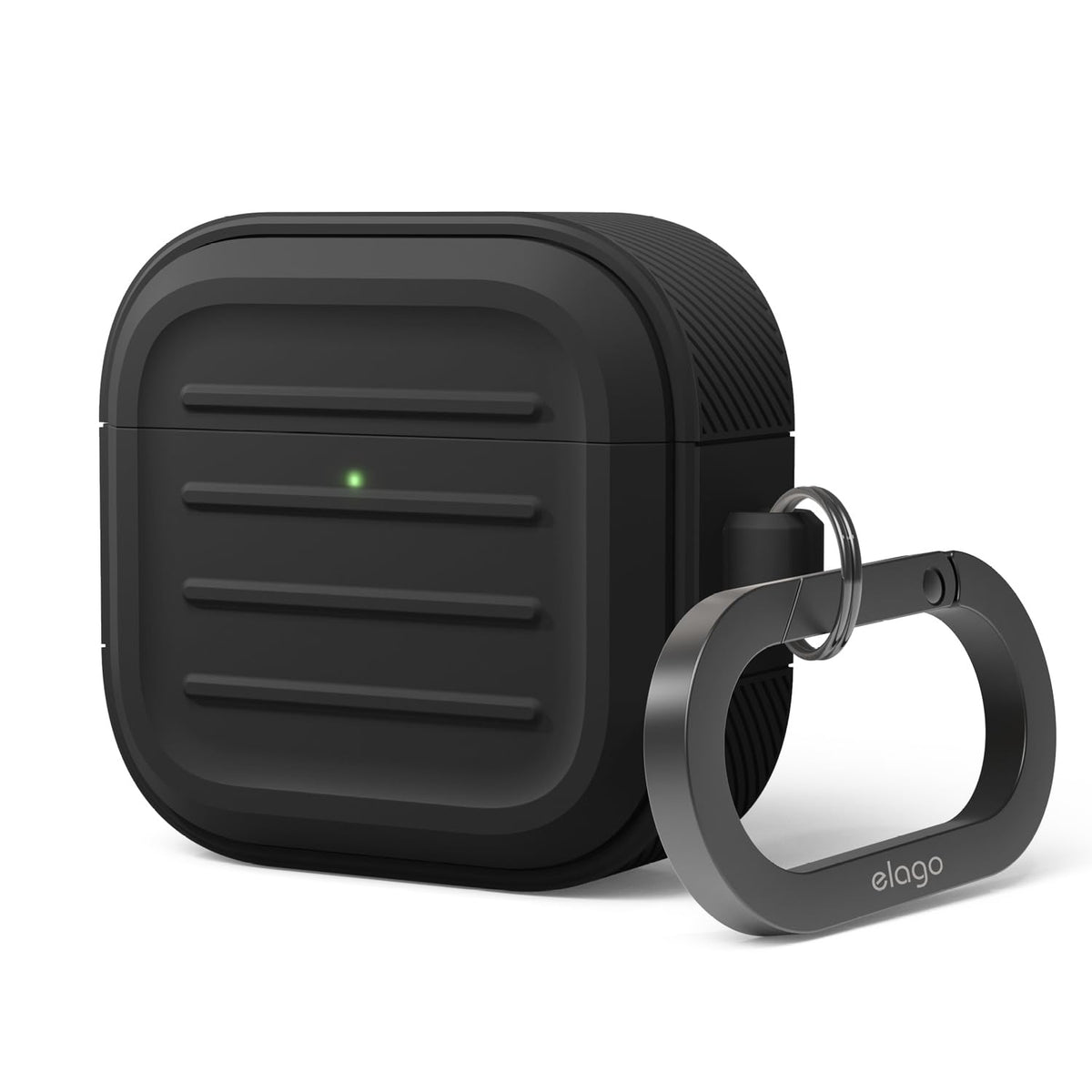 elago Armor AirPods 4 case front view, rugged protection for daily use