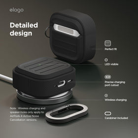 elago Armor AirPods 4 case held in hand with easy grip