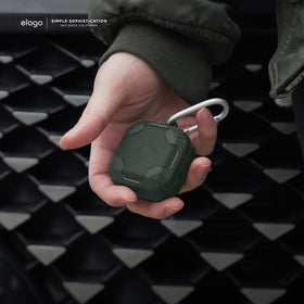 elago carbon fiber pattern closeup highlighting premium scratch resistance