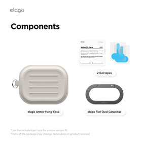 elago Armor Case clipped to a backpack in a travel setting for quick access and secure transport