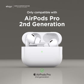 elago armor case open with AirPods Pro 2 showing precise fit and secure hold