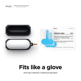 elago lifestyle shot clipped to backpack for travel convenience