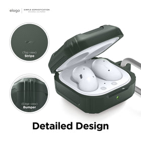 elago open lid fit detail displaying secure hinge access and LED visibility