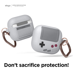 elago AW5 attached to bag with keychain for hands-free convenience