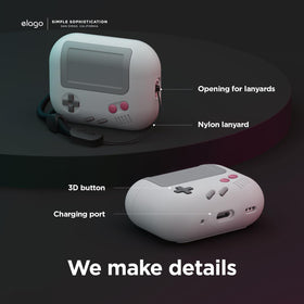 elago AW5 open with AirPods Pro 2 inside showing secure fit and access