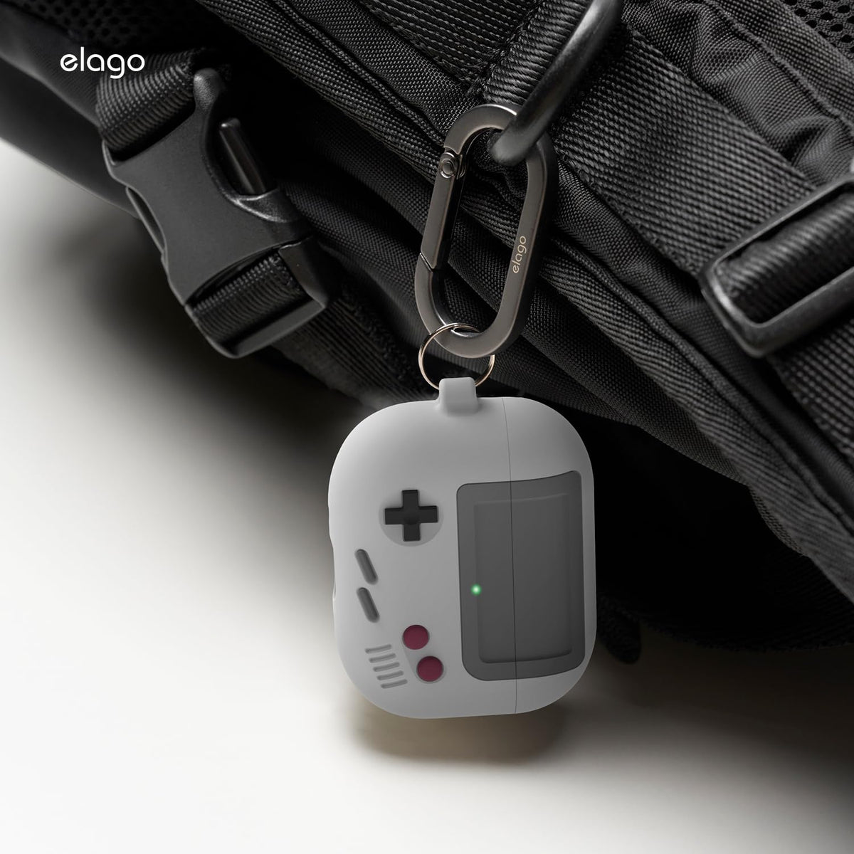 elago AW5 status light cutout showing visible LED and quick-check benefit