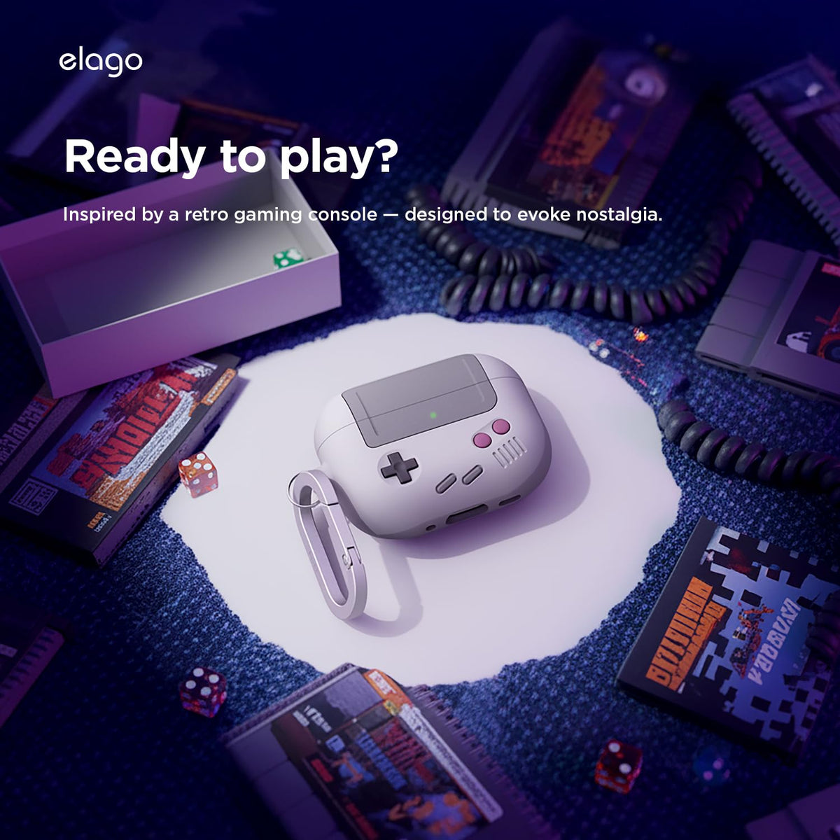 elago AW5 top lid detail showing hinge precision and easy access benefit