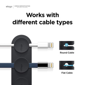 elago black cable buttons neatly manage cords at home
