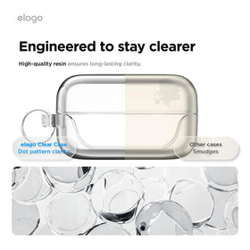 Elago Buds 4 Pro case micro-dot detail reduces fingerprints on the surface.