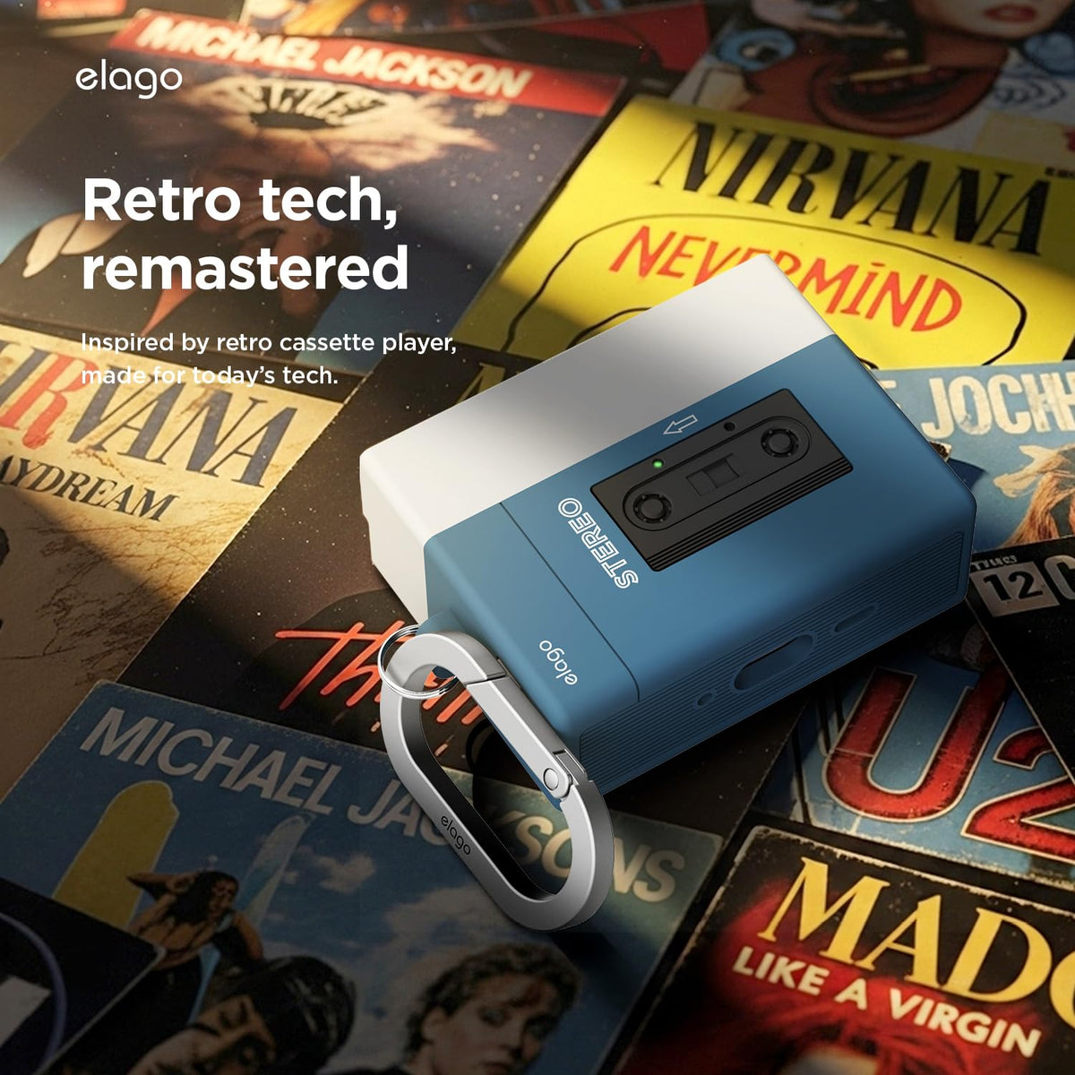 elago cassette close texture of soft-touch silicone for better grip
