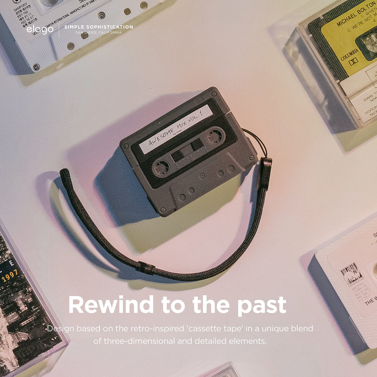 elago cassette lifestyle on desk adding nostalgic style and everyday protection