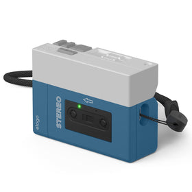 elago Cassette Tape Case for AirPods Pro 2 blue protects your daily carry