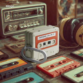 elago cassette tape case AirPods Pro 3 — precise access to ports and buttons.