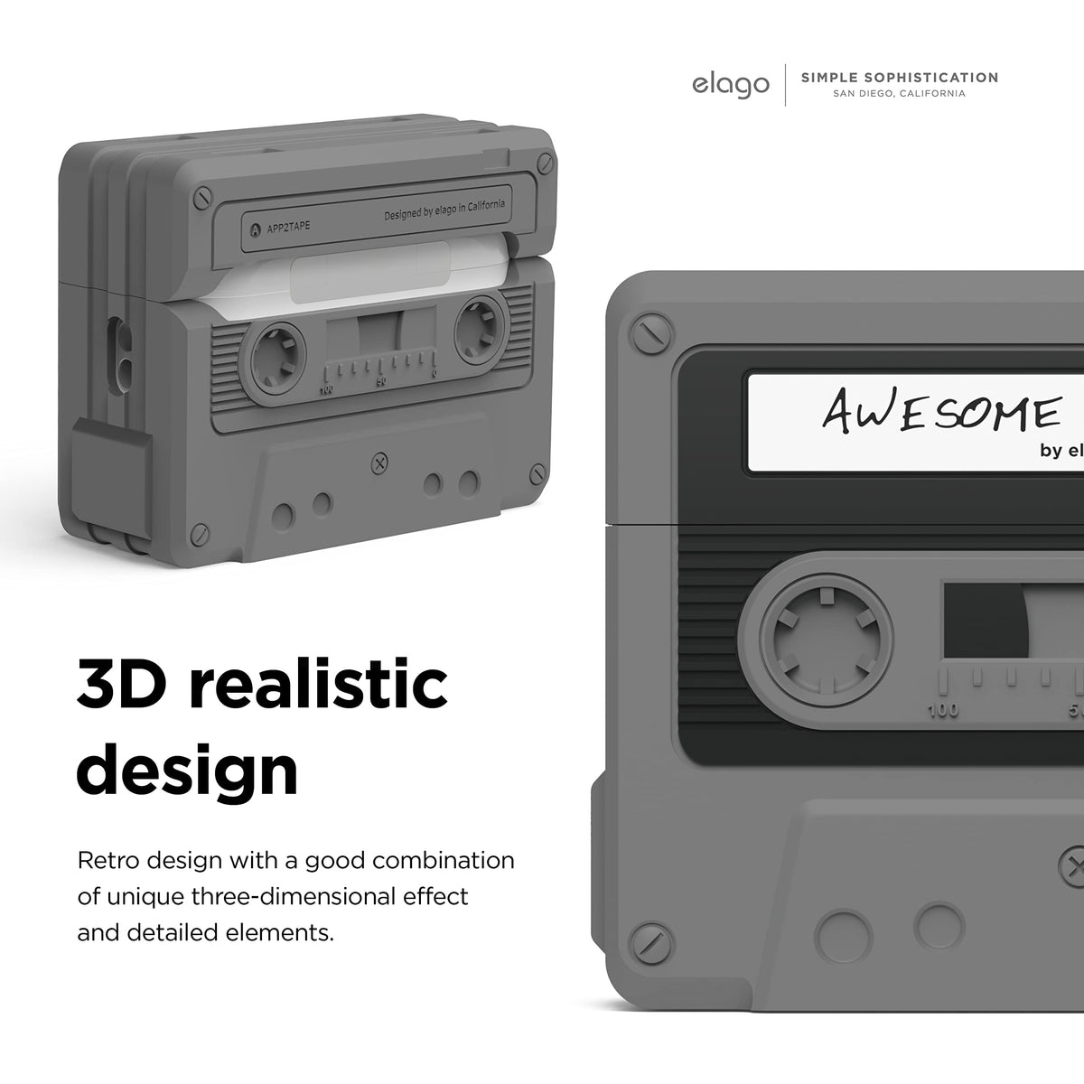 elago cassette with lanyard in hand demonstrating portable attachment benefit