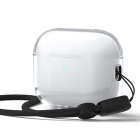 elago Clear Case for AirPods Pro 3, front view, fingerprint protection