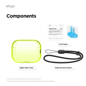 Elago AirPods Pro 3 neon-yellow full-protection shell