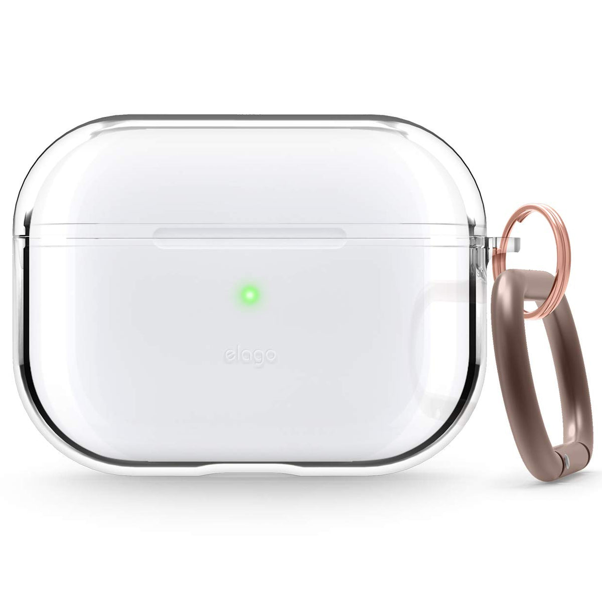 elago clear case front view showing slim profile and protection