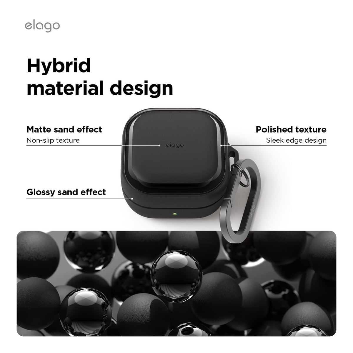 Durable TPU shell cushions drops with flexible, long-lasting material.