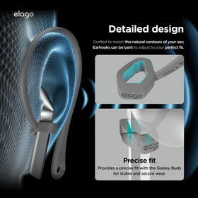 Elago Ear Hooks hole punch allows straps or clips attachment