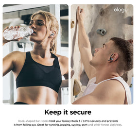 Elago Ear Hooks soft TPU material maintains shape and flexibility