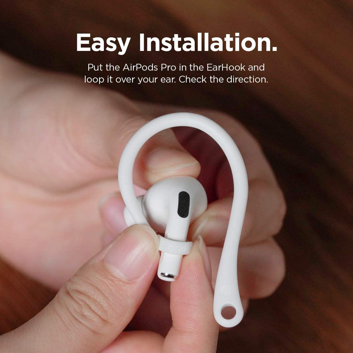 Elago EarHooks anti-slip grip prevents drops during activity