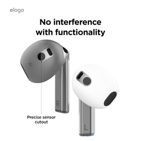 Elago Buds 3 ear tips cover features scratch-resistant silicone surface.