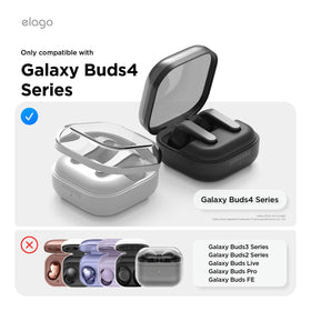 Elago Galaxy Buds 4 case hidden clip ensures a secure, low-profile fit.