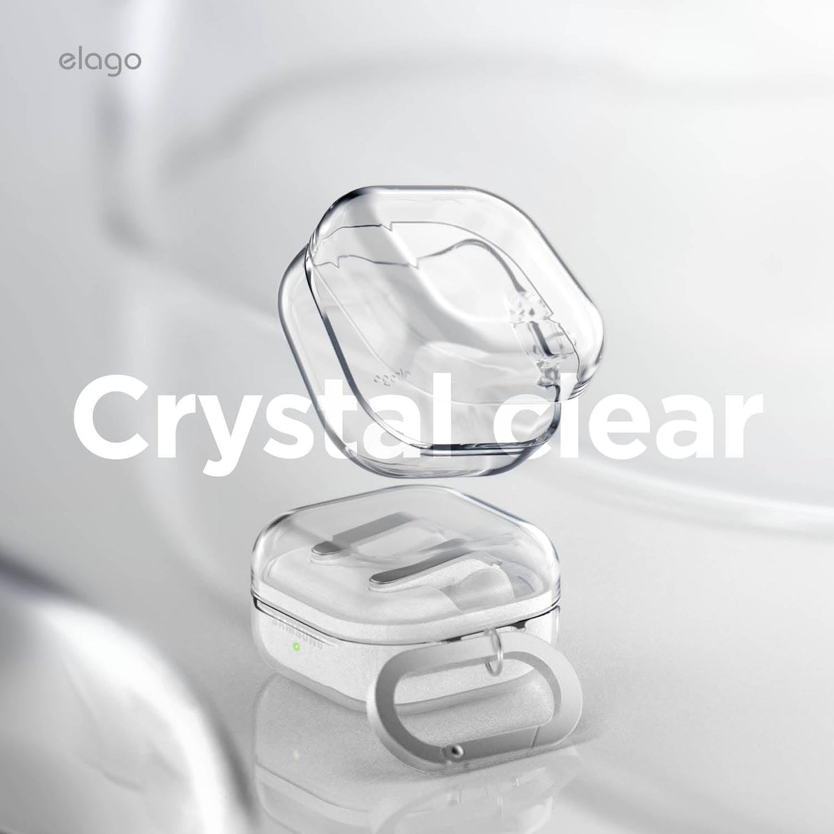 Elago Galaxy Buds 4 Pro case has a soft-touch feel for comfortable handling.